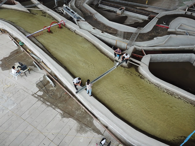 坝下航道整治设计方案动床试验.JPG