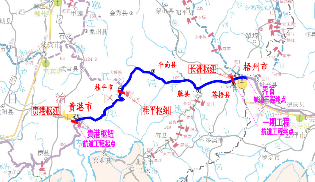 西江航运干线贵港至梧州3000吨级航道地理位置示意图.png 西江航运干线贵港至梧州3000吨级航道地理位置示意图.png